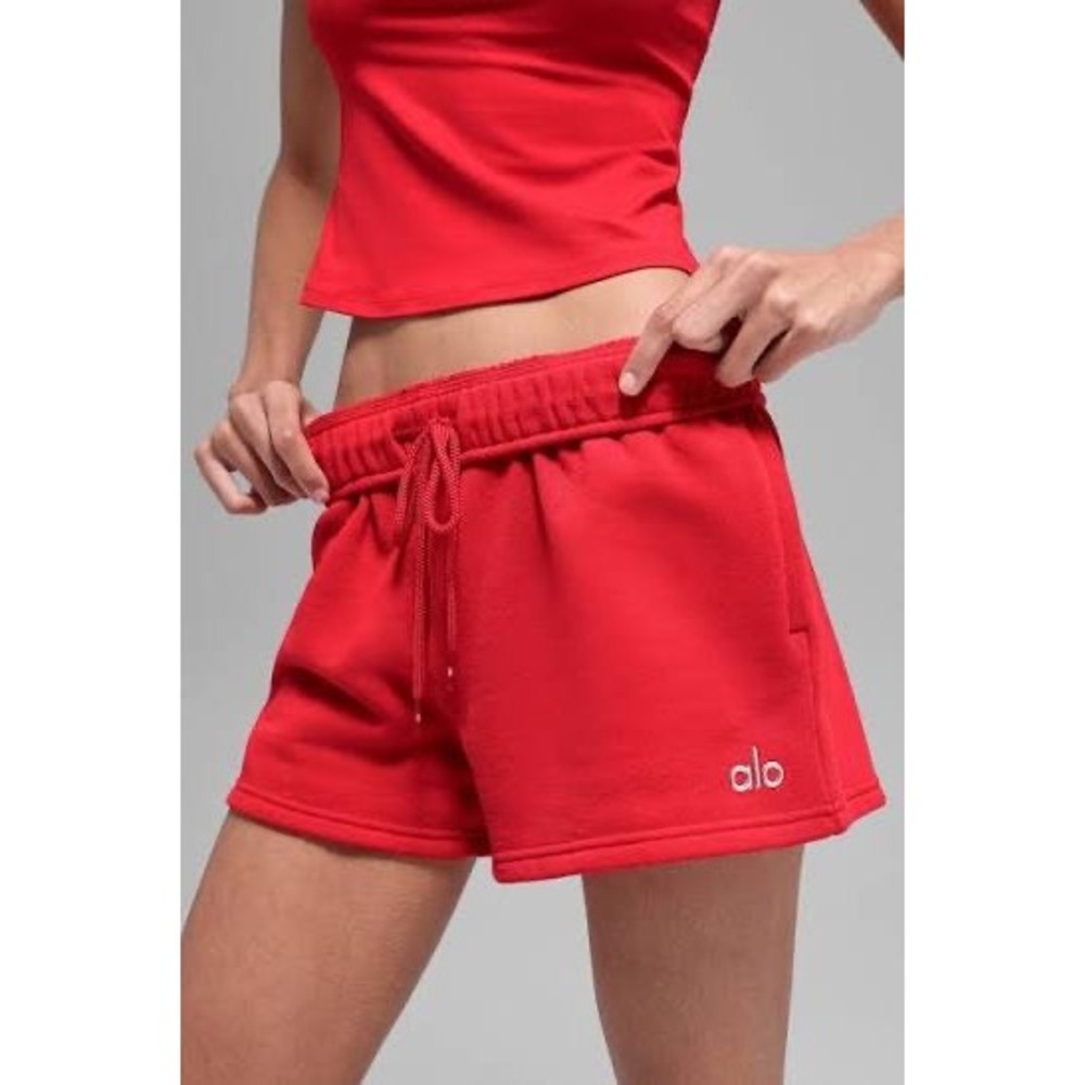 ALO Yoga Women's Athletic Shorts in Red